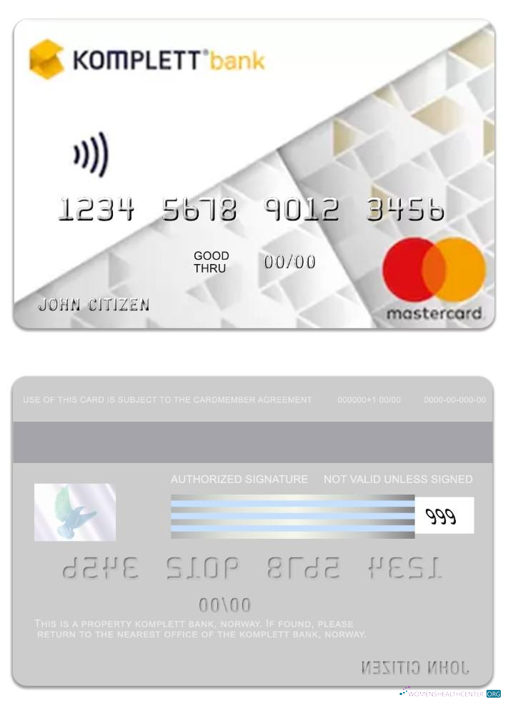 Download Norway Komplett Bank mastercard Photoshop template